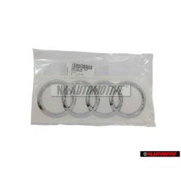 Audi Originale Anelli Posteriore Logo Emblema Simbolo Cromo - 4M0853742 2ZZ