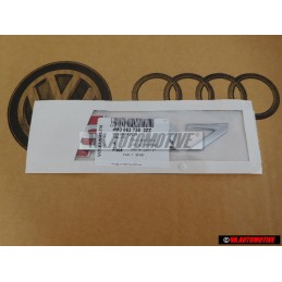 Audi Originale SQ7 Posteriore Logo Emblema Scritta Cromo Rosso - 4M0853735 2ZZ
