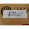 Audi Originale SQ7 Posteriore Logo Emblema Scritta Cromo Rosso - 4M0853735 2ZZ