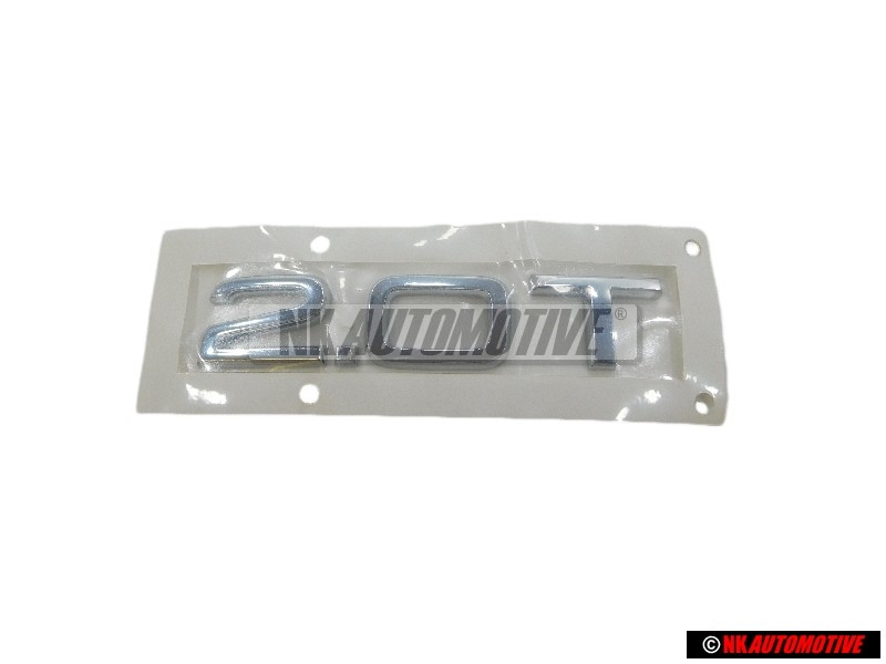 Audi Originale 2.0T Posteriore Logo Emblema Scritta Cromo - 8R0853743A 2ZZ