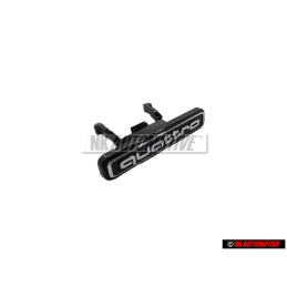 Audi Originale QUATTRO Fronte Logo Emblema Scritta Nero Cromo - 8R0853736C 2ZZ