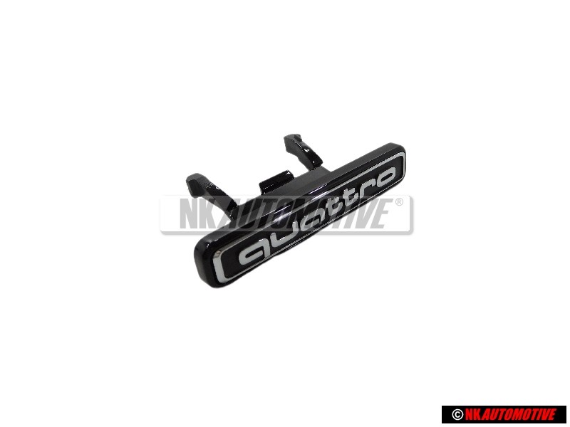 Audi Originale QUATTRO Fronte Logo Emblema Scritta Nero Cromo - 8R0853736C 2ZZ