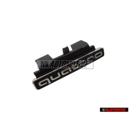 Audi Originale QUATTRO Fronte Logo Emblema Scritta Nero Cromo - 8R0853736E 3FZ