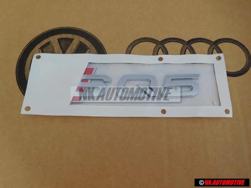 Audi Originale SQ5 Posteriore Logo Emblema Scritta Cromo Rosso - 8R0853735 2ZZ