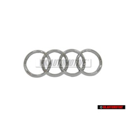 Audi Originale Anelli Fronte Logo Emblema Simbolo Cromo - 80A853605C 2ZZ