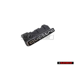 Audi Originale QUATTRO Fronte Logo Emblema Scritta Nero Cromo - 80A853736D 2ZZ