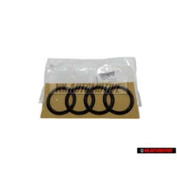 Audi Originale Anelli Posteriore Logo Emblema Simbolo Nero - 8V5853742 T94
