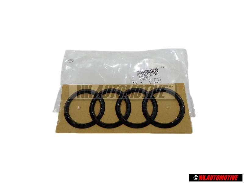 Audi Originale Anelli Posteriore Logo Emblema Simbolo Nero - 8V5853742 T94