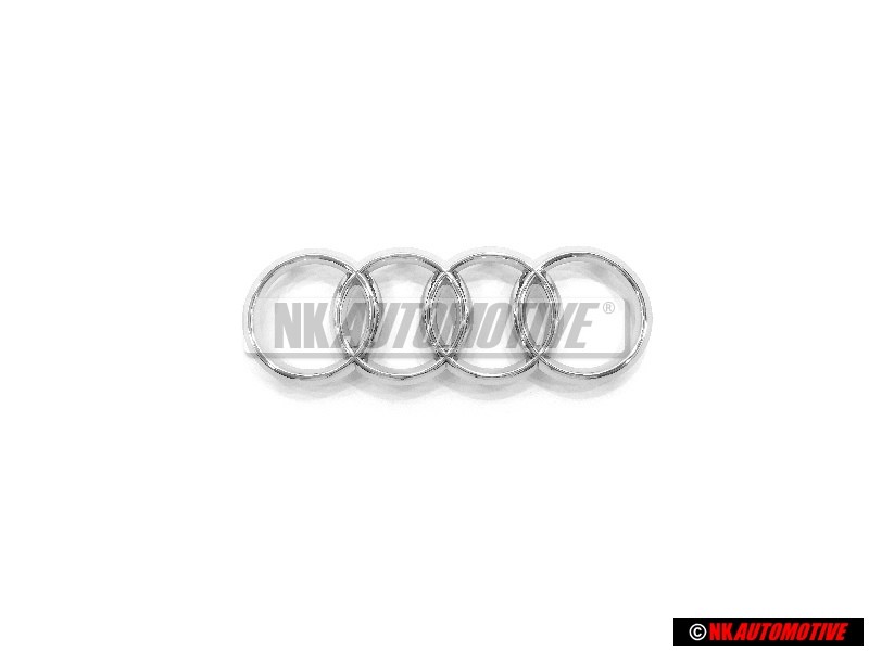 Audi Originale Anelli Fronte Logo Emblema Simbolo Cromo - 8J0853605