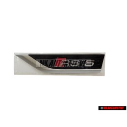 Audi Originale RS5 Lato Logo Emblema Simbolo Nero Rosso - 8W6853601D PUZ
