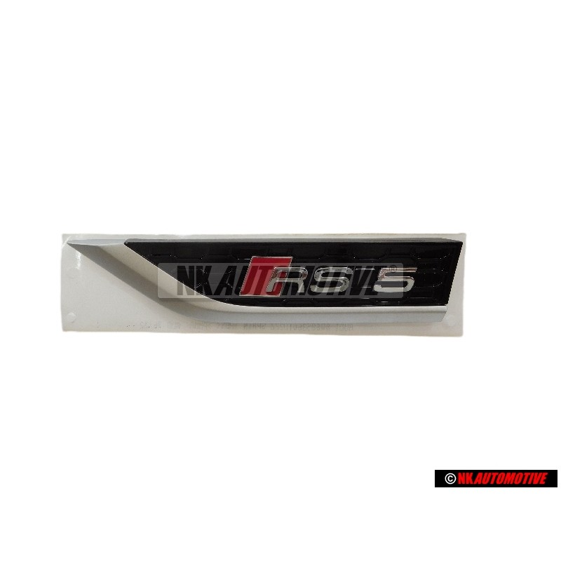Audi Originale RS5 Lato Logo Emblema Simbolo Nero Rosso - 8W6853601D PUZ