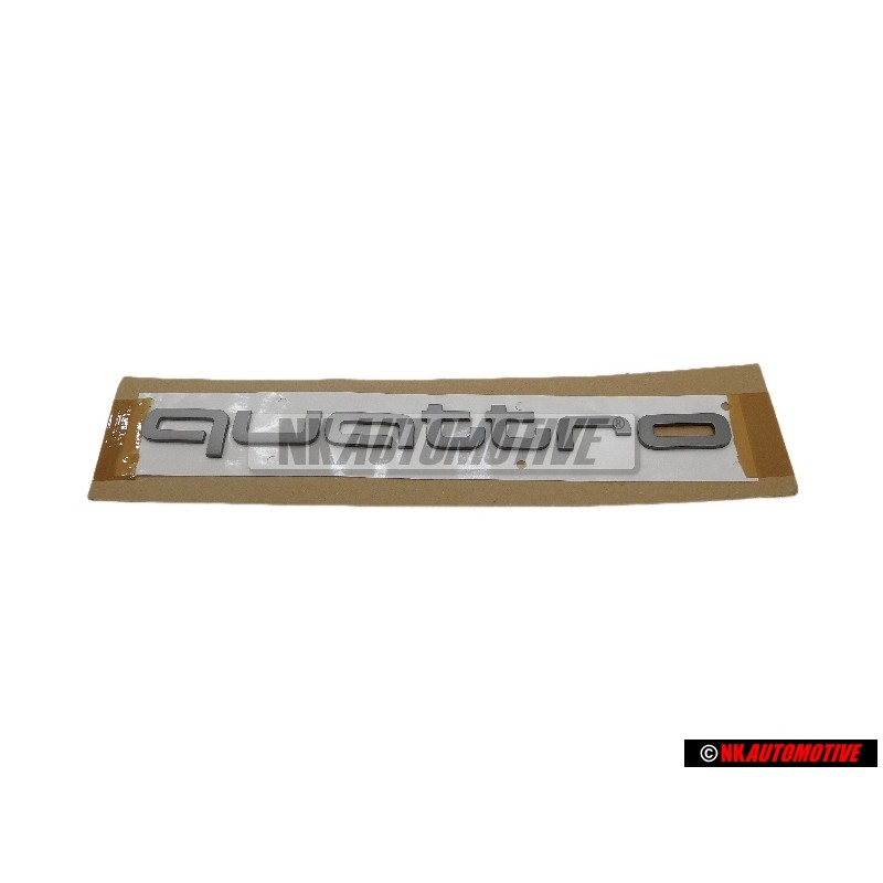 Audi Originale QUATTRO Fronte Logo Emblema Scritta Argento - 8S0853737B MI7