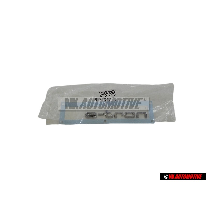 Audi Originale E-TRON Posteriore Logo Emblema Scritta Cromo - 8V4853737 2ZZ