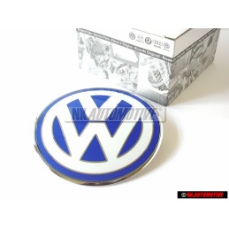 VW Originale Fronte Logo Emblema Simbolo Blu Bianco - 1C0853617 39A