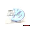 VW Originale Fronte Logo Emblema Simbolo Blu Bianco - 1C0853617 39A