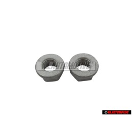 2x VW Originale Dado Esagonale, Autobloccante - N 90353604