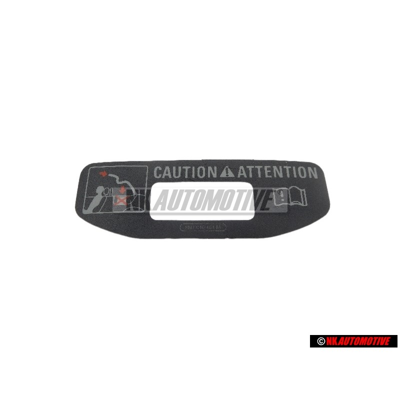 Audi Originale Targhetta Di Avvertenza - 8N7010164M