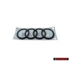 Audi Originale Anelli Posteriore Logo Emblema Simbolo Nero - 80A853742A T94
