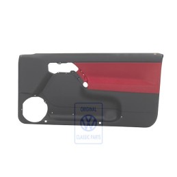 VW Originale Rivestimento Porta (Tessuto) Nero/Rosso Murano - 1E0867012ATLZR