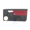 VW Originale Rivestimento Porta (Tessuto) Nero/Rosso Murano - 1E0867012ATLZR