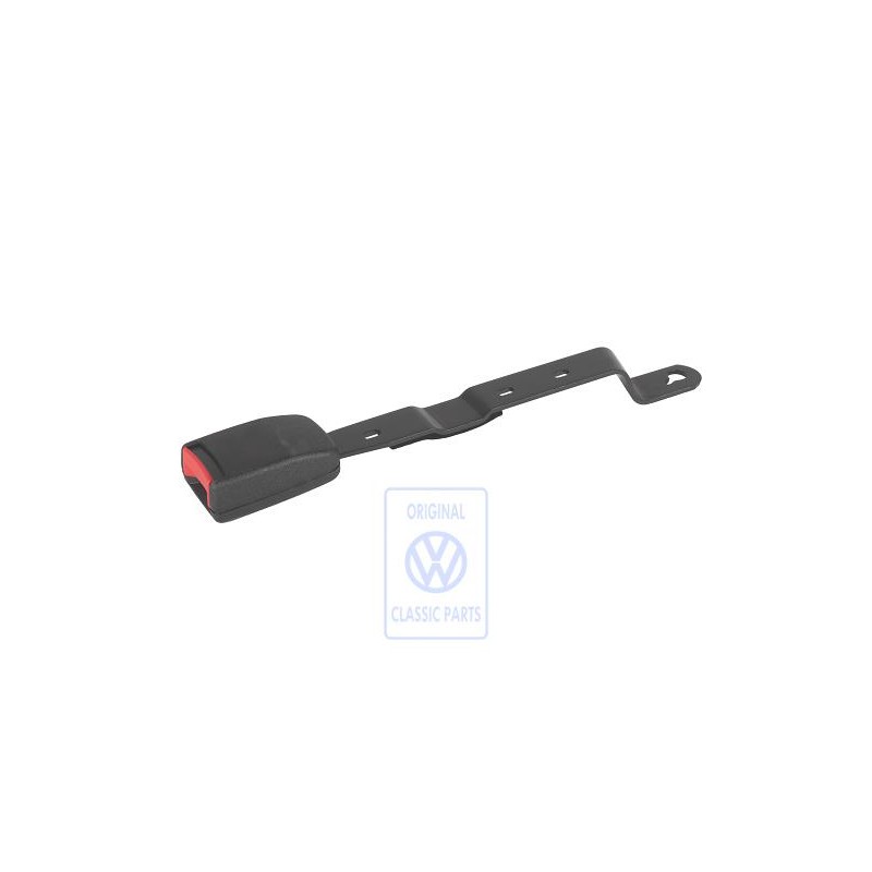VW Originale Fibbia Cintura Nero Satinato/Rosso Fuoco - 1HM857756 FCN
