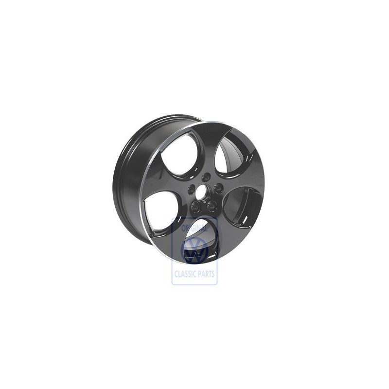 VW Originale Cerchio In Alluminio Nero-Brillante - 1K0601025BAAX1