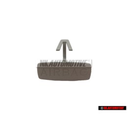 VW Originale Mascherina Con Emblema Grigio Perla - 1J0853437 Y20