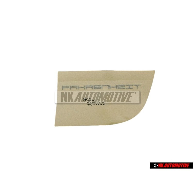 VW Originale Scritta Nero - 1KM853431A 6U5