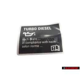 VW Originale Etichetta - 059010163K