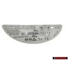 VW Originale Etichetta Per Pressione Pneumatici - 6N0010267