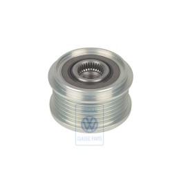 VW Originale Puleggia Cinghia Poli V Con Ruota Lib. 