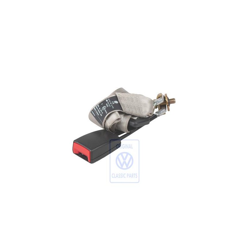 VW Originale Cintura Addominale E Fibbia Nero Satinato/Beige - 1C0857487B HTJ