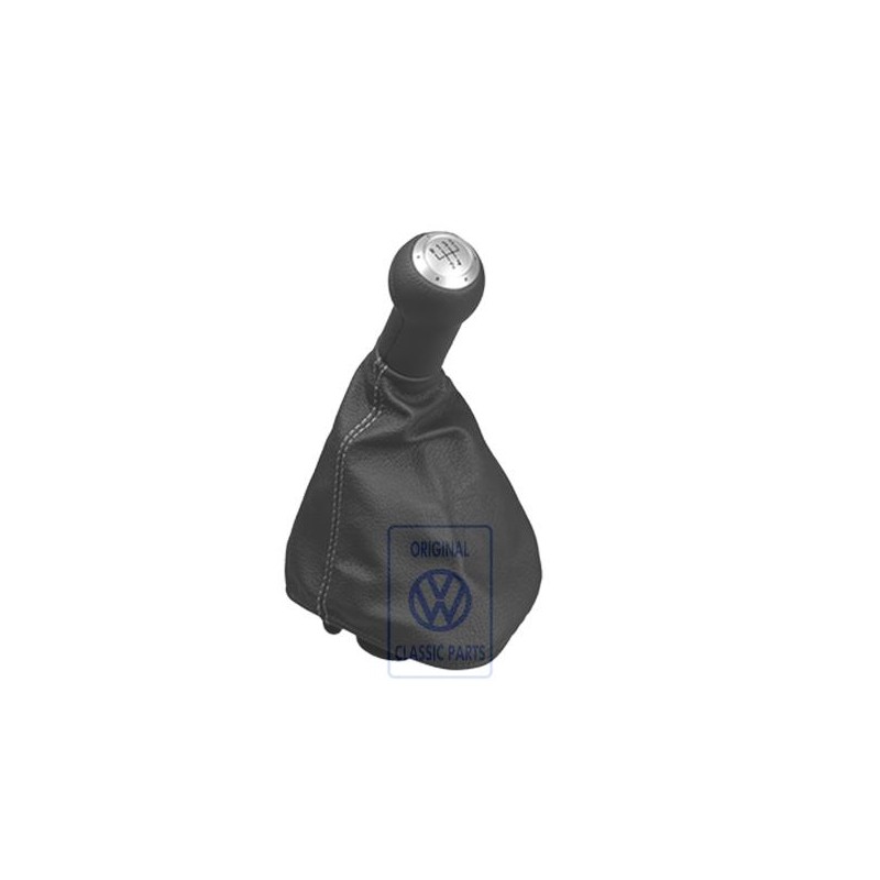 VW Originale Pomello Leva Cambio Con Cuffia Per Leva Cuoio - 1E0711118F NPE