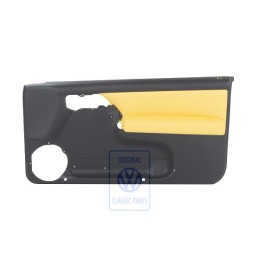 VW Originale Rivestimento Porta Pelle/Similpelle Nero/Yellow - 1E0867012AMEAH