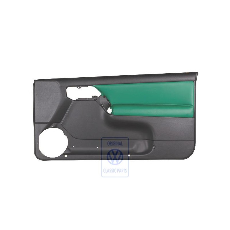 VW Originale Rivestimento Porta Pelle/Similpelle Nero/Verde - 1E0867012APLPS