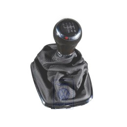 VW Originale Pomo Leva Cambio Legno/Pelle Con Rivestimento - 1J0711113EGQUM