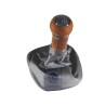 VW Originale Pomo Leva Cambio Legno/Pelle Con Rivestimento - 1J0711113EHQUP