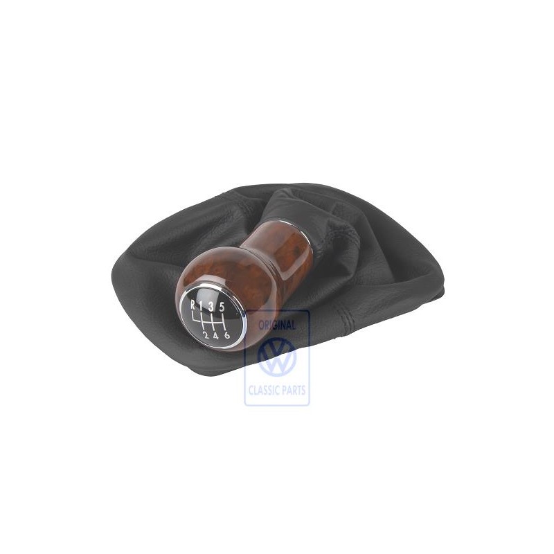 VW Originale Pomello Leva Cambio Legno Con Cappuccio - 1J0711113S FXZ