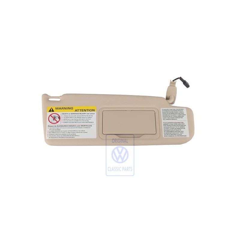 VW Originale Aletta Parasole Con Specchietto E Copertura - 3B0857552E 9PY