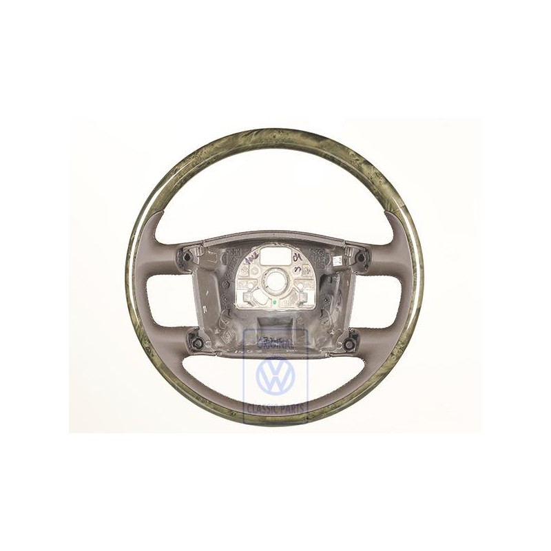 VW Originale Volante Legno/Pelle Marrone-Ven.Pioppo - 3D0419091ABAPM