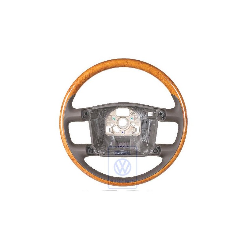 VW Originale Volante Legno/Pelle Marrone Naturale/Marron Glace - 3D0419091ABNKW
