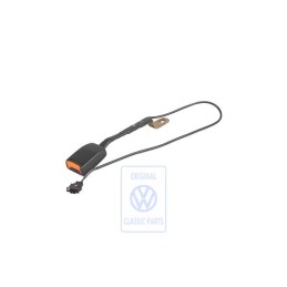 VW Originale Fibbia Cintura Con Contatto Avviso Nero Satinato - 535857755D 01C
