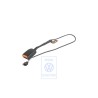 VW Originale Fibbia Cintura Con Contatto Avviso Nero Satinato - 535857755D 01C