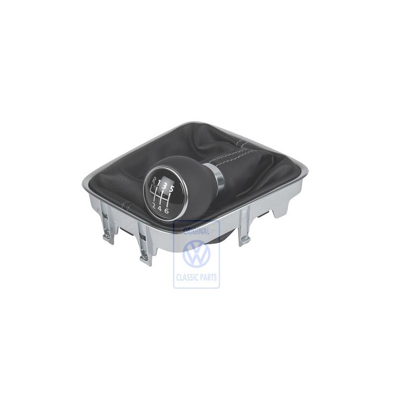 VW Originale Pomello Leva Cambio Con Cuffia Per Leva Cuoio - 5M0711113AAIPL
