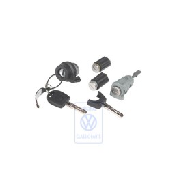 VW Originale 4 Set Cilindr. Serratura Per Maniglia Porta - 5Z2800375B