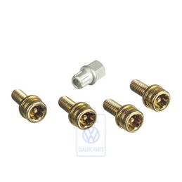 VW Originale 1 Set Di Bulloni Ruota, Anti- Furto Imballo - 6N0698137 SBV