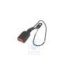 VW Originale Fibbia Cintura Con Contatto Avviso Nero Satinato - 6N0857755A 01C