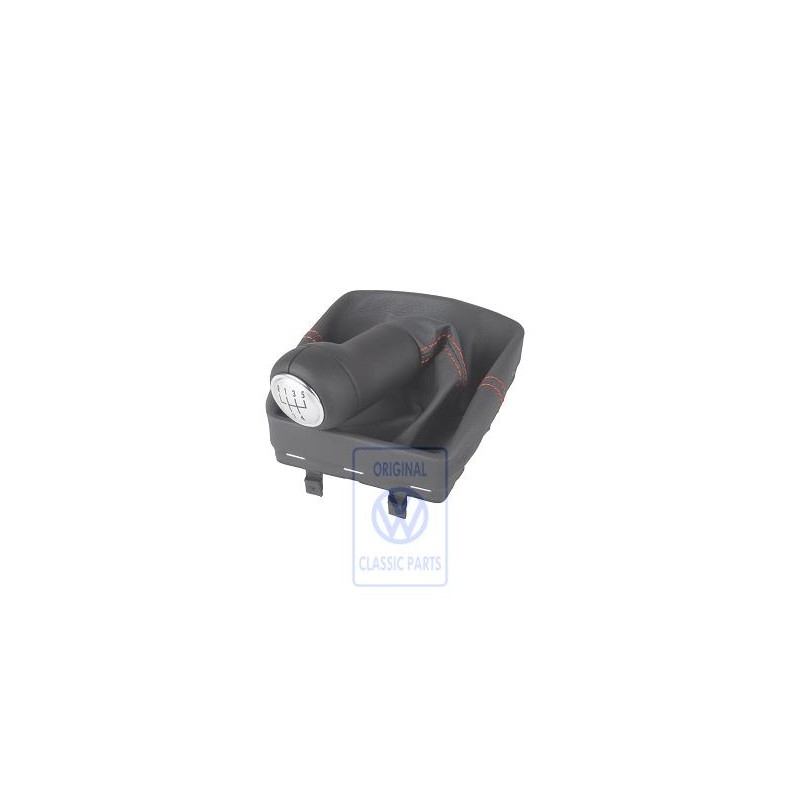 VW Originale Pomo Leva Cambio Pelle Con Rivestimento Leva - 6Q1711113G WBH