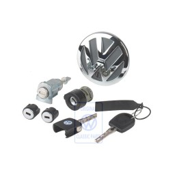VW Originale 1 Set Cilindr. Serratura Per Maniglia Porta - 6Q5800375S