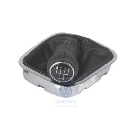 VW Originale Pomo Leva Cambio Pelle Con Rivestimento Leva - 6R0711113M S0C